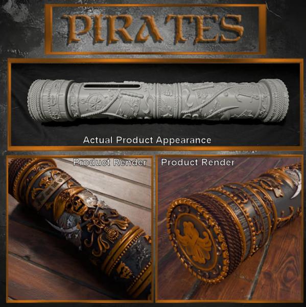 Epic Themed Playmat Storage Tubes - Pirate