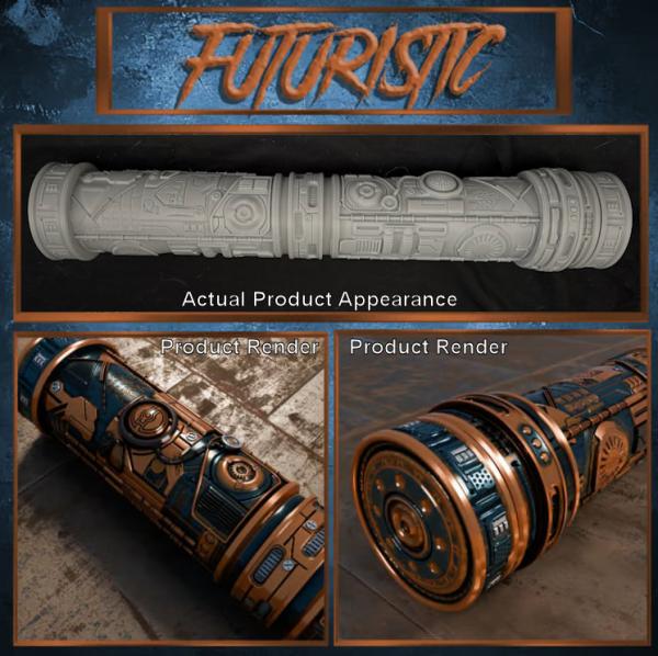 Epic Themed Playmat Storage Tubes - Futuristic