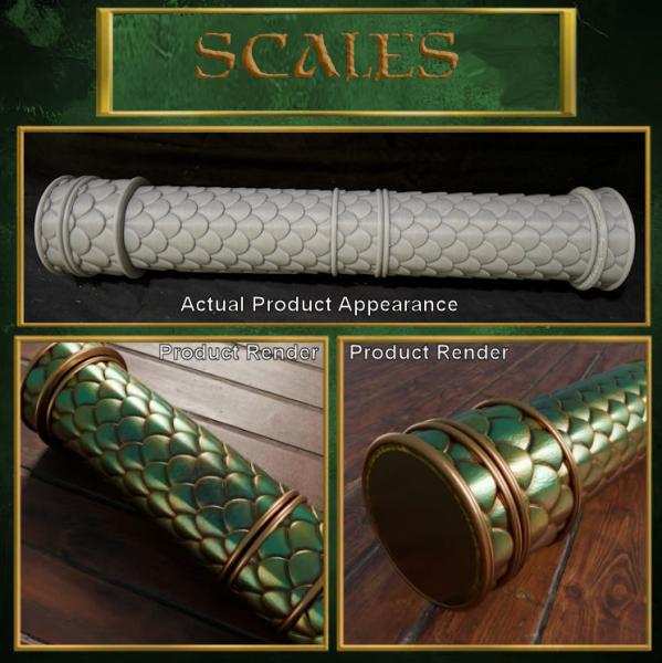 Epic Themed Playmat Storage Tubes - Scales