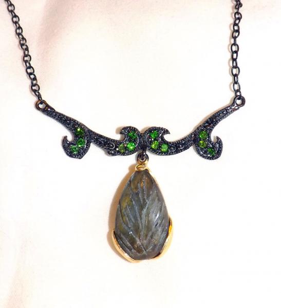 Carved Labradorite Sculptural Necklace picture