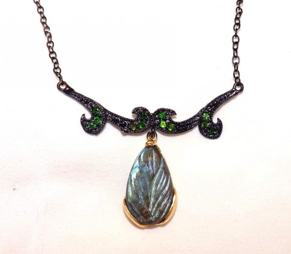 Carved Labradorite Sculptural Necklace