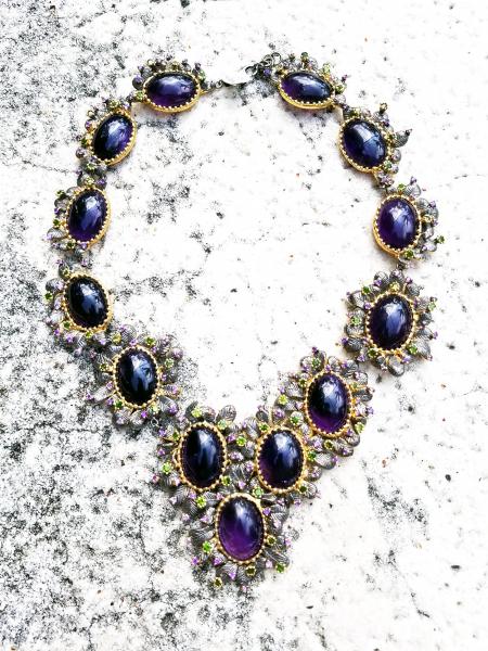 Amethyst Sculptural Necklace