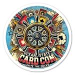 Ocean State Card Con Original 2 inch Die Cut Sticket