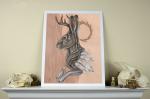 Jackalope Geode 11 x 14 Fine Art Giclee Print