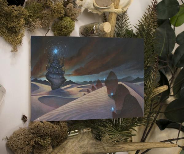 Astral Procession 5 x 7 Fine Art Giclee Print on Wood picture