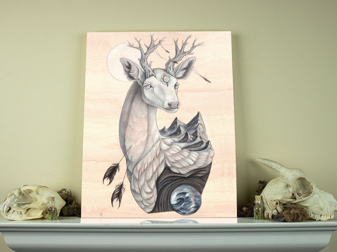 Quiet Earth 11 x 14 Fine Art Giclee Print on Wood picture