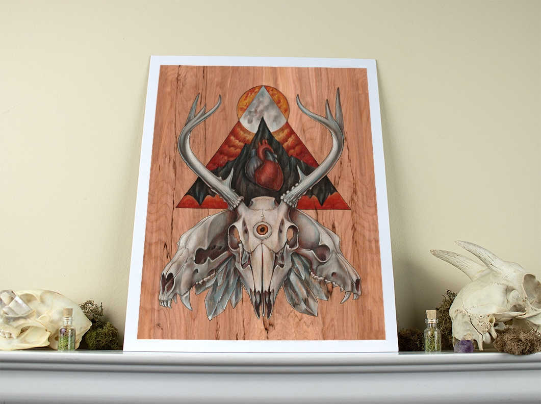 Run With Death 11 x 14 Fine Art Giclee Print picture