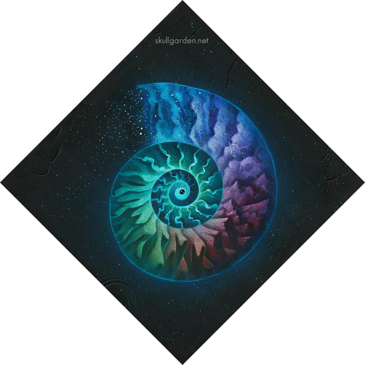 Golden Spiral II 18 x 18 Fine Art Giclee Print picture