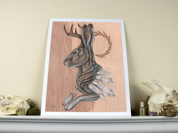 Jackalope Geode 11 x 14 Fine Art Giclee Print picture