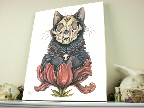 Ruby 11 x 14 Fine Art Giclee Print on Wood picture