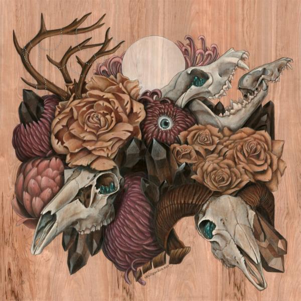 Skull Garden 12 x 12 Fine Art Giclee Print picture