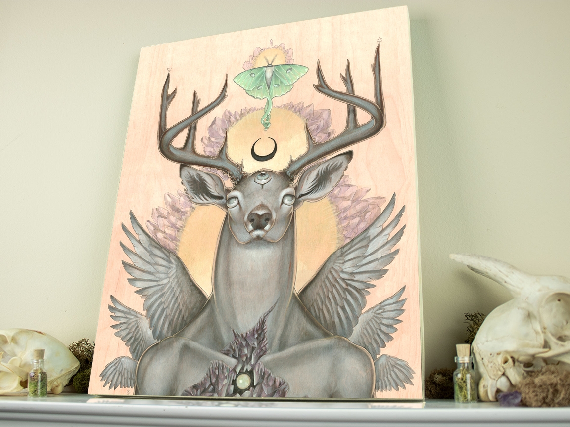 False Dichotomy 11 x 14 Fine Art Giclee Print on Wood picture