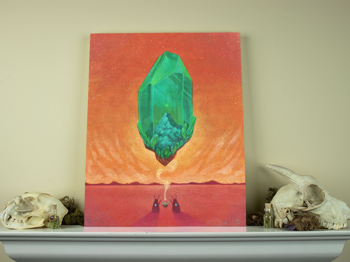 Morning Song 11 x 14 Fine Art Giclee Print on Wood picture