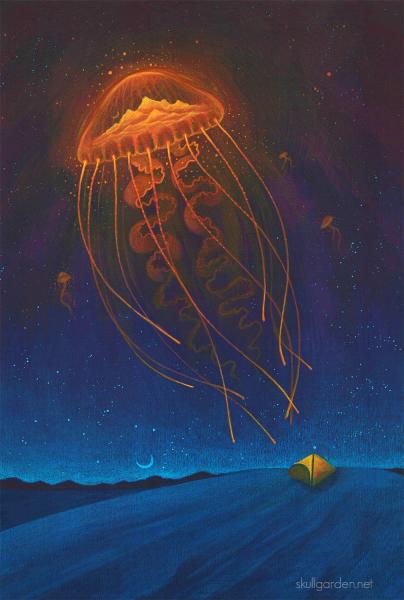 Desert Jelly 11 x 14 Fine Art Giclee Print on Wood picture