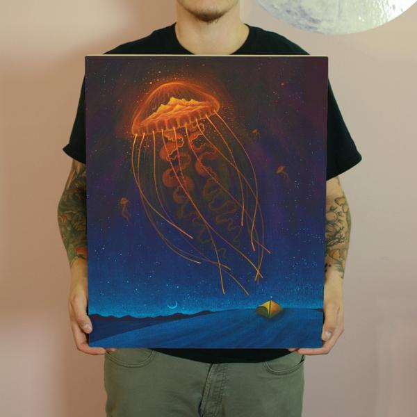 Desert Jelly 18 x 24 Fine Art Giclee Print on Wood picture