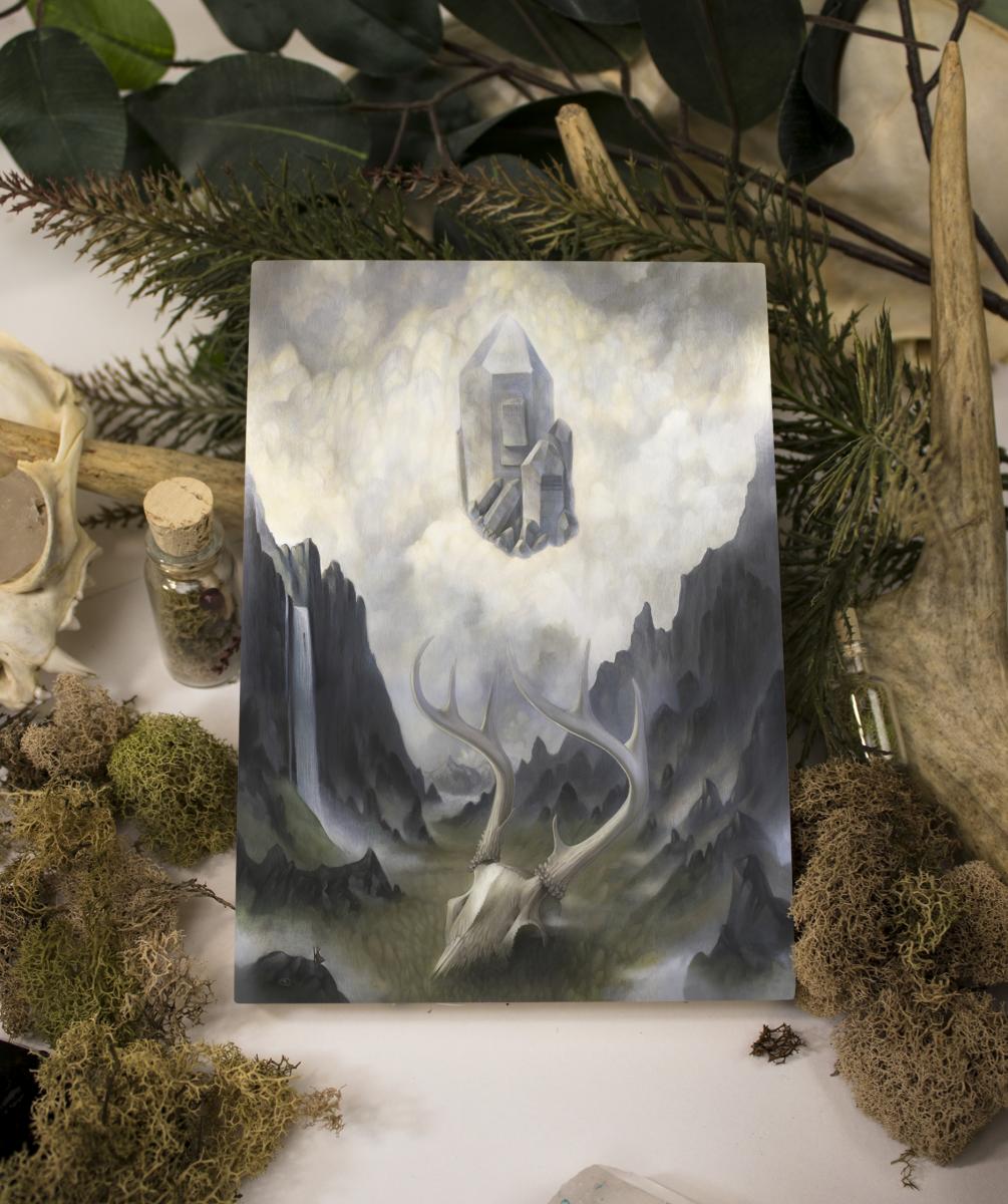 Light at the End of the Tunnel 5 x 7 Fine Art Giclee Print on Wood picture