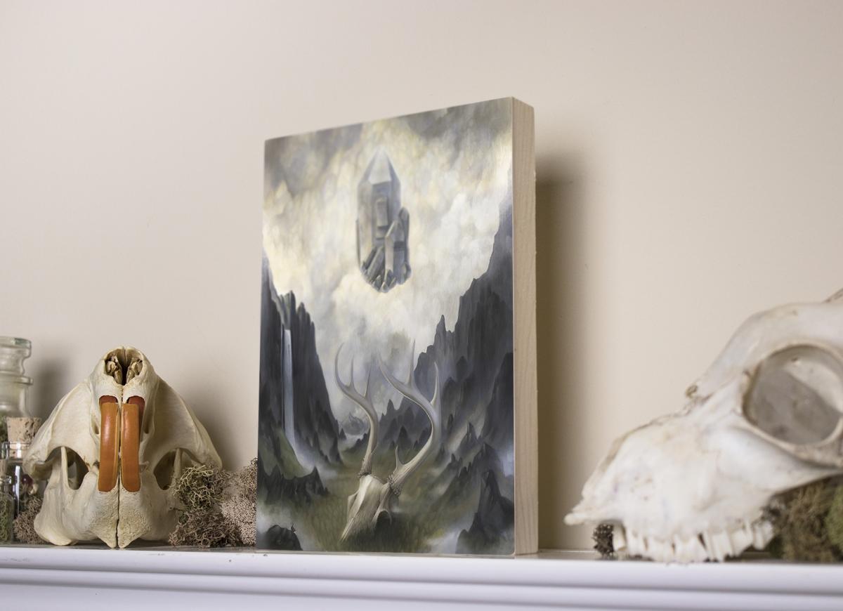Light at the End of the Tunnel 5 x 7 Fine Art Giclee Print on Wood picture