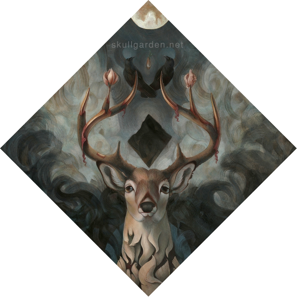 Golden Teacher 6 x 6 Fine Art Giclee Print on Wood picture