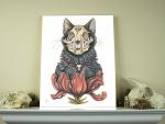 Ruby 11 x 14 Fine Art Giclee Print on Wood