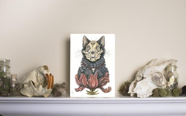 Ruby 5 x 7 Fine Art Giclee Print on Wood picture