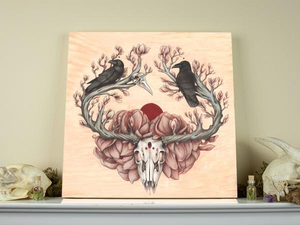 Samsara 12 x 12 Fine Art Giclee Print on Wood picture