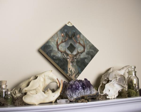 Golden Teacher 6 x 6 Fine Art Giclee Print on Wood picture
