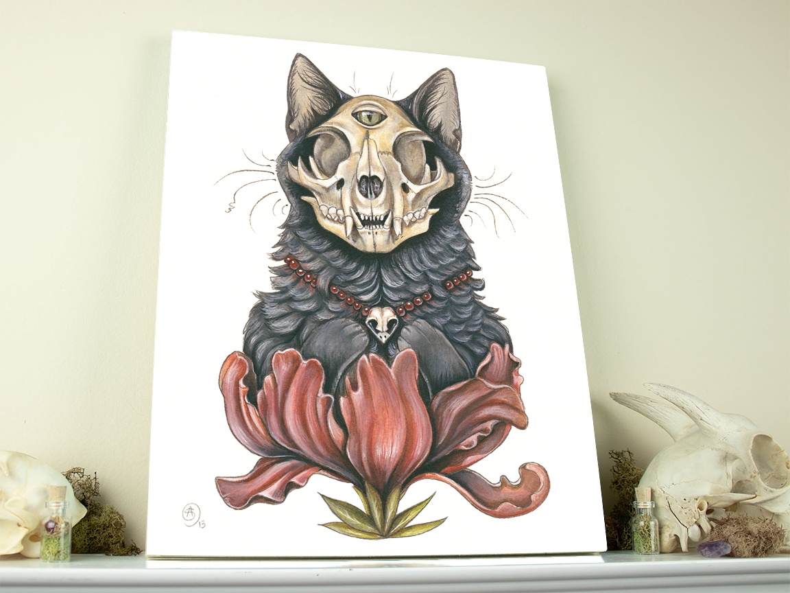 Ruby 11 x 14 Fine Art Giclee Print on Wood picture