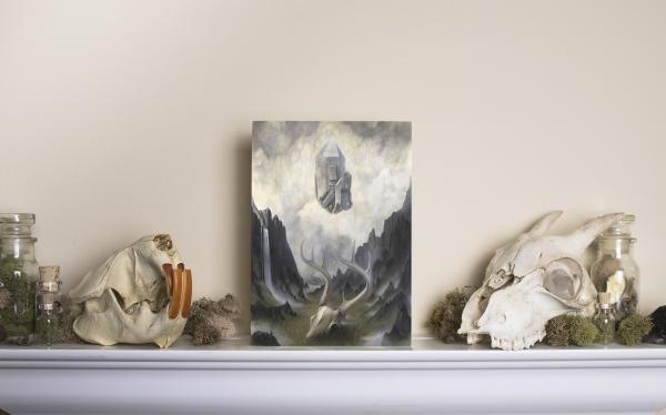 Light at the End of the Tunnel 5 x 7 Fine Art Giclee Print on Wood