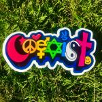 COEXIST Permanent Vinyl Sticker (Water and UV Proof)