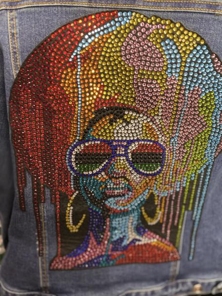 Afro Drip Denim Jacket picture