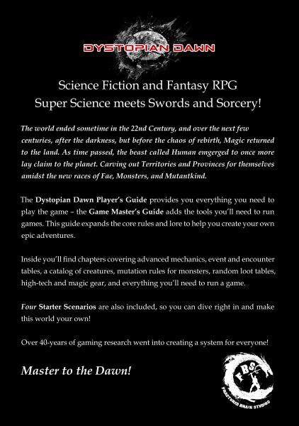 Dystopian Dawn Game Master's Guide (Softcover) picture