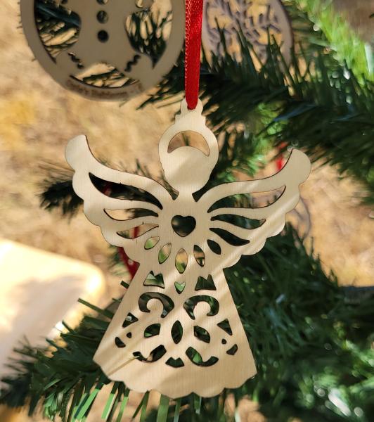 Laser Cut Angel Christmas Ornament picture