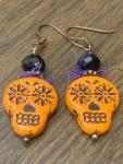 Skull -Day-of Dead Halloween Earrings