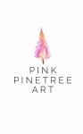 Pink Pinetree Art