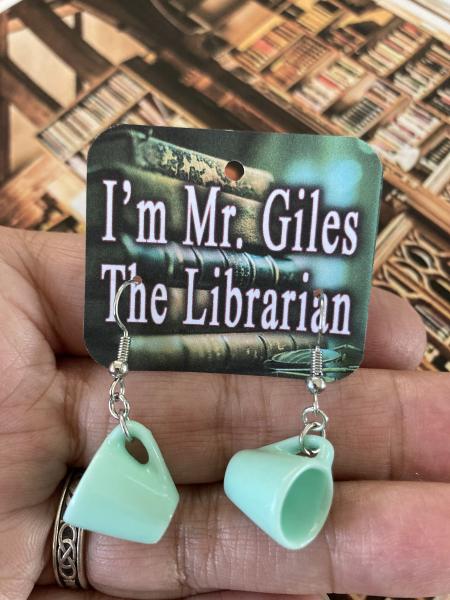 Giles Green Coffee Mug Earrings picture