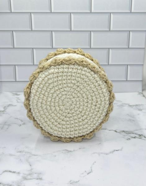 Chocolate Strawberry Cake Crochet Trinket Box | Handmade Wooden Keepsake with Magnetic Closure picture