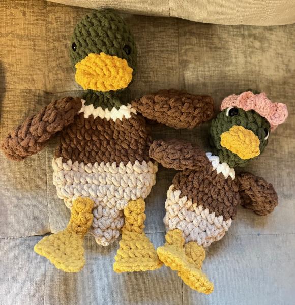 Mallard Duck Snuggler Lovey | Crochet Lovey | Crochet Duck | Crochet Toy Duck