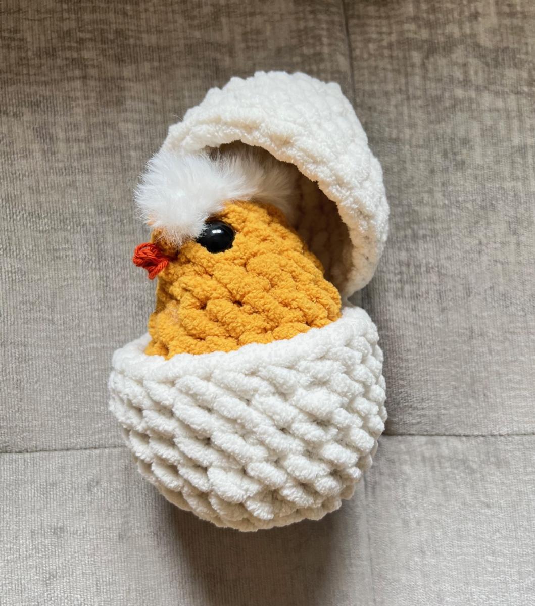 Hatching Chick Plushie | Adorable Easter & Farmhouse Decor picture