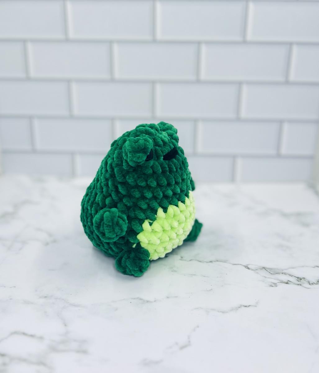 Chunky Crochet Frog Plushie | Soft & Cuddly Amigurumi Buddy picture
