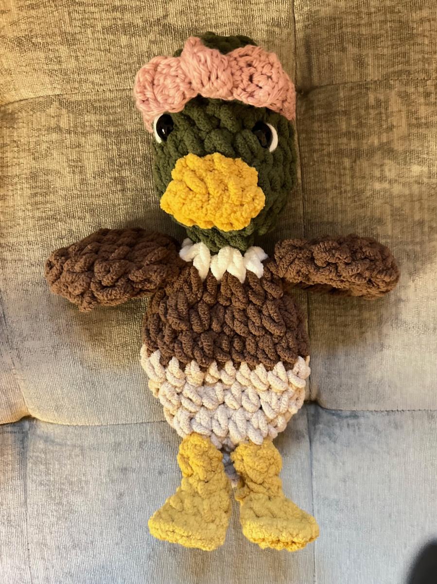 Mallard Duck Snuggler Lovey | Crochet Lovey | Crochet Duck | Crochet Toy Duck picture