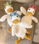 Della Duck Snuggler Lovey | Crochet Lovey | Crochet Duck | Crochet Toy Duck