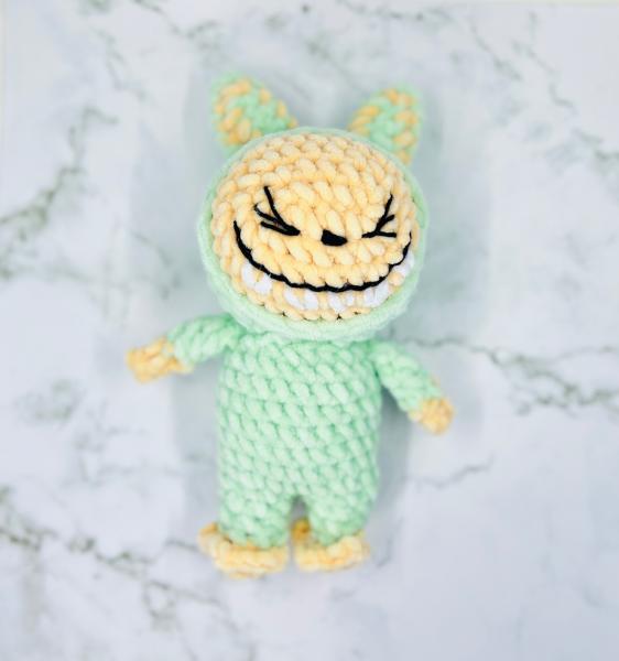 Labubu-Inspired Crochet Plushie | Soft Chenille Yarn picture