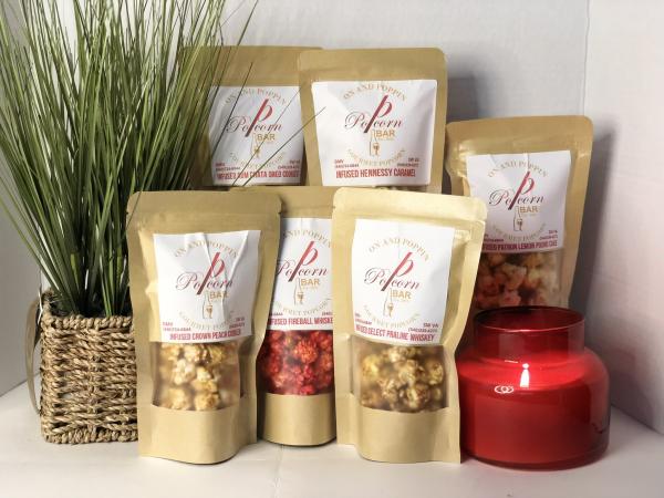 Liqueur infused popcorn sample box picture