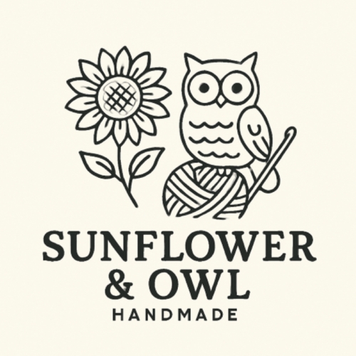 Sunflower & Owl Fiber Art