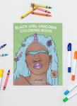 Black Girl Unicorn Coloring Book Set