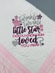 Embroidered baby quilt