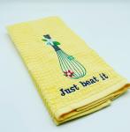 Embroidered kitchen towel