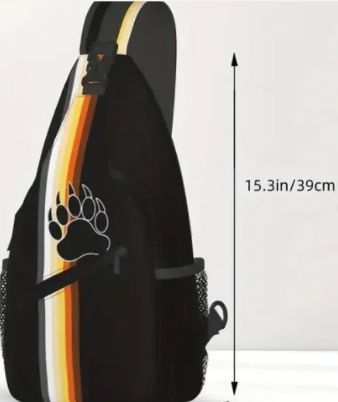 Black- Bear Claw Flag Sling Bag picture