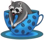 Insomniac raccoon