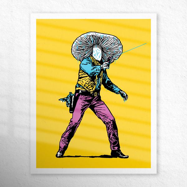 Mushroom Cowboy 11x14 Print